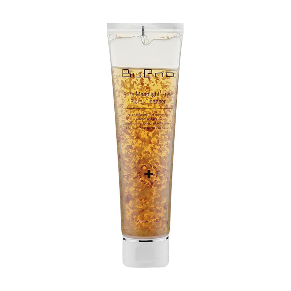 Гель для вмивання Bueno Pure Moonlight Rose Floral Cleanser із пелюстками троянд, 150 мл