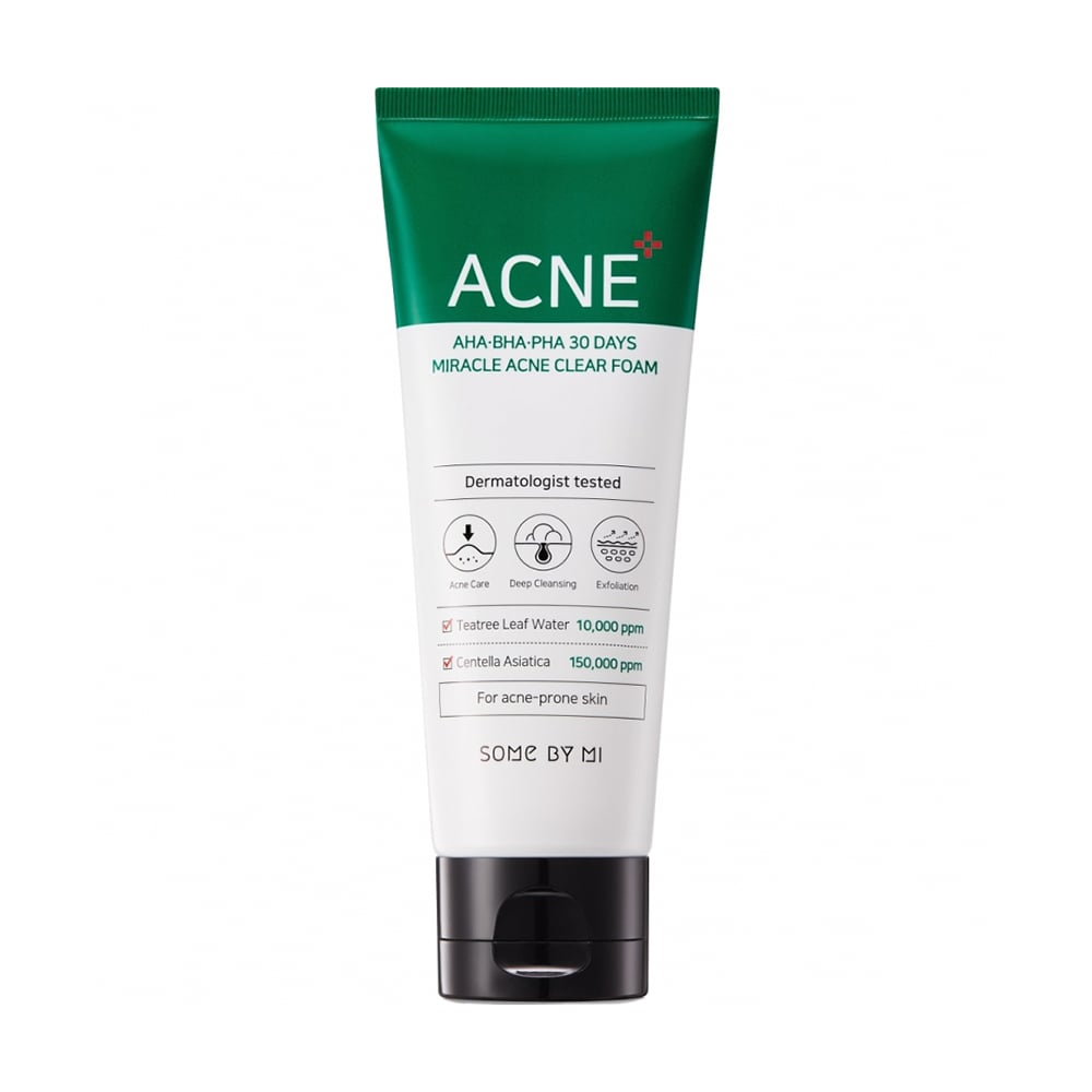 Очищувальна пінка для вмивання Some By Mi AHA, BHA, PHA 30 Days Miracle Acne Clear Foam, 50 мл